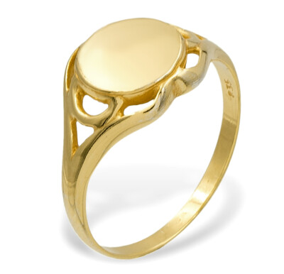 925 ECHT SILBER VERGOLDET *** Damen Vintage Ring Siegelring  Größenauswahl