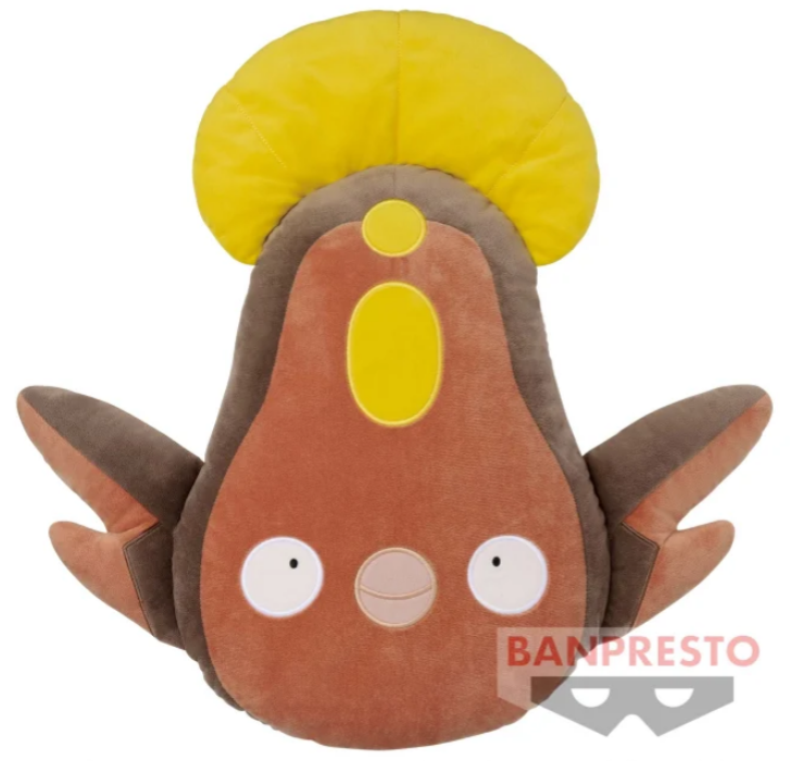 Плюшевая подушка Pokemon BANPREST Stunfisk BANDAI, алый фиолетовый переключатель игровой карты