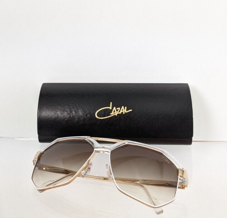Pre-owned Cazal Brand Authentic  Sunglasses Mod. 9092 Col. 004 Gold 62mm 9092 Frame In Brown