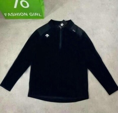 Descente Half Zipper Quick Drying Huagefu Long Sleeves T-shirt