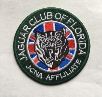 Jaguar Drivers Club of Florida Iron Sew on Quality Patch Fast Shipping Est.3''