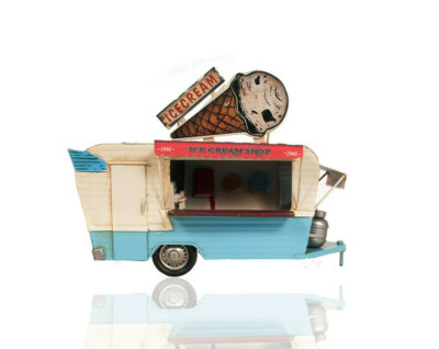 1966 Mobile Soft Serve Ice Cream Concession Trailer Metal Model 9.5" Food Truck
