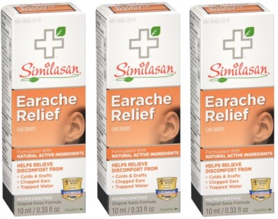 Similasan Ear Ache Relief Drops 0.33oz (3 Pack)