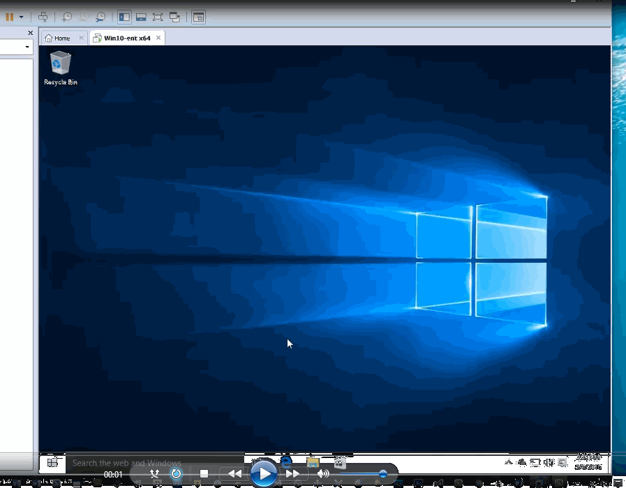 oracle training - creating virtual machine win10-ent-x64