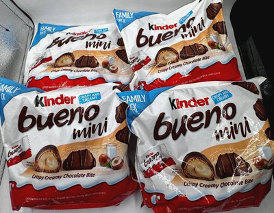 Kinder Bueno Mini Crispy Creamy Chocolate Bite net wt 9,5 oz Pack of 4, ASK EXP