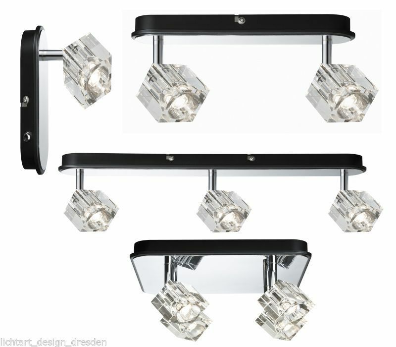 Paulmann Ice Cube LED Strahler Spotlight Spots 3W Chrom 1/2/3/4-Flammig