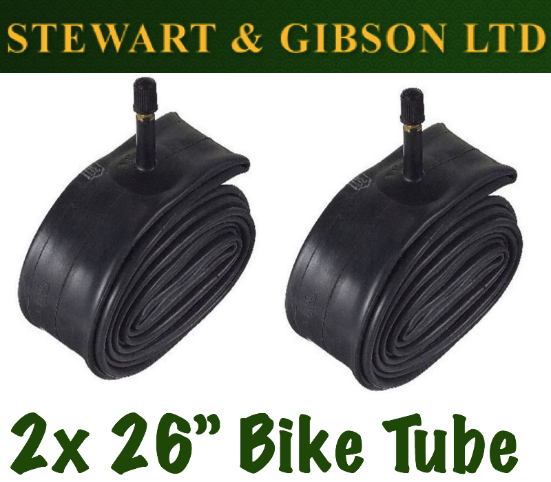 2 x IGNITE 26 INCH INNER BICYCLE TUBE TUBES 1.75 2.125 MOUNTAIN BIKE