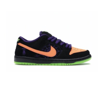 NIKE SB DUNK LOW PRO HALLOWEEN SNEAKERS BLACK/TOTALORANGE SIZE: UK8.5 / US9.5