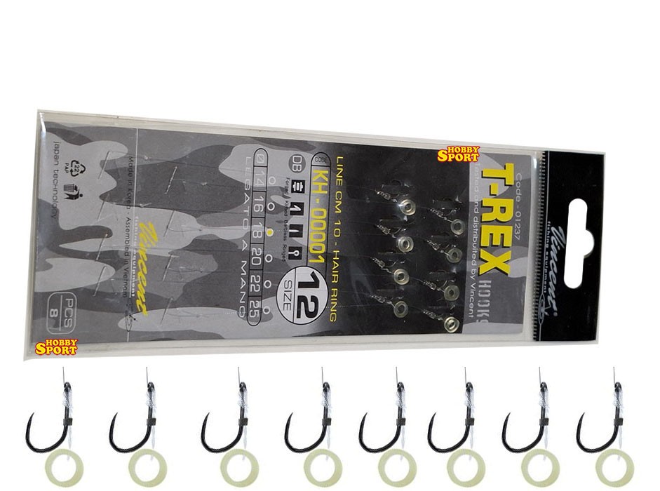 AMI LEGATI T-REX  BARBLESS METHOD FEEDER ATTACCO BAND AMO 12 FILO NYLON 0,18mm