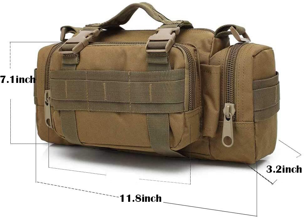 Gym Bag For Men Waterproof Travel Carry On Military Duffle Fanny Pack Camera Bag