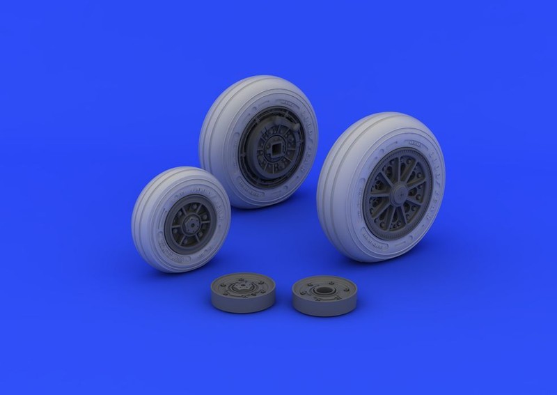 Eduard Accessories 632046 - 1:32 F-104 Undercarriage Wheels Late For Ital - Resi