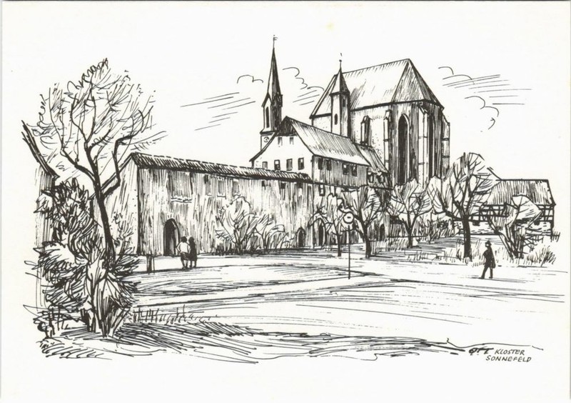 Cpa Ak Kloster, Sonnefeld Germany (1109235)