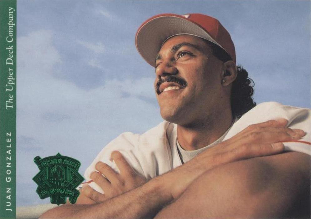 1994 Upper Deck Iooss Collection All-Star Jumbos - Juan González #25