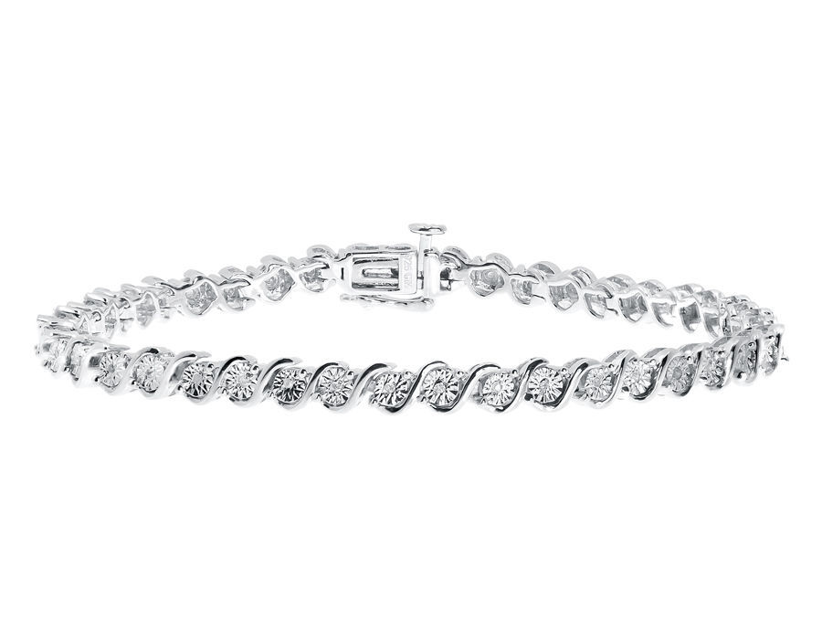 Sterling Silver Diamond Fine Bracelets