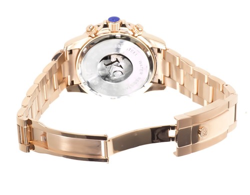Pre-owned Techno Com By Kc Mens Ladies Rose Stainless Steel 41mm Techno Com Kc Daytona Diamond Watch 1ct In Tan