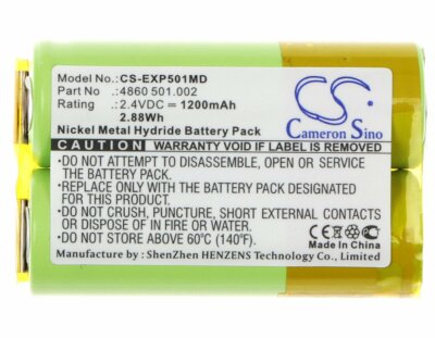 1200mAh Battery for Eppendorf Research Pro,4860,P/N:4860 501.002,4860501002,2.4V