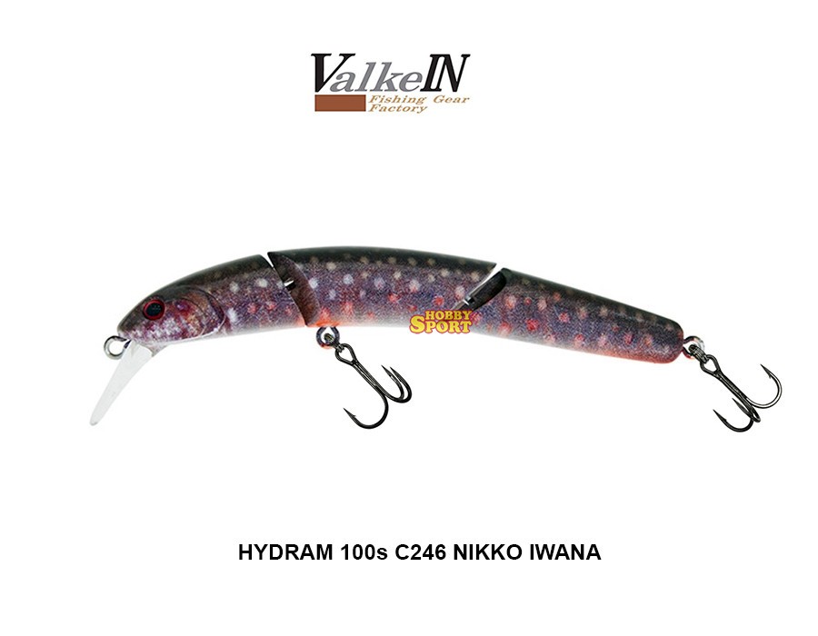 VALKEIN HYDRAM 100 mm SINKING GR 9,9 COL C246 NIKKO IWANA SPINNING TROTA FIUME