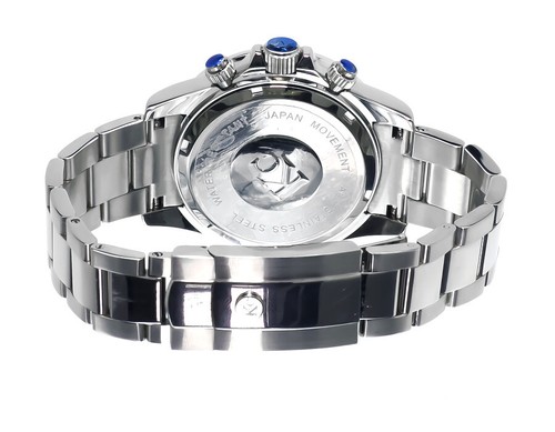 Pre-owned Techno Com By Kc Mens Ladies White Stainless Steel 41mm Techno Com Kc Daytona Diamond Watch 1ct In Silver