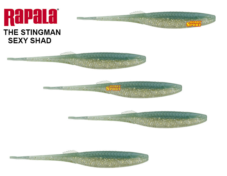 RAPALA THE STINGMAN 3" CRUSHCITY 7,5 CM SEXY SHAD SPINNING SPIGOLA BASS 10 PZ