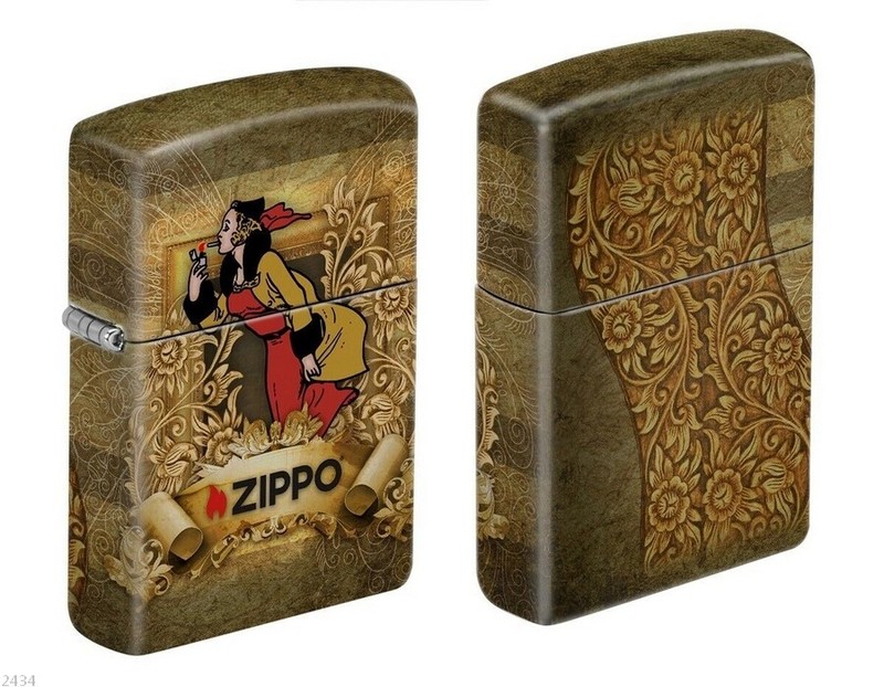 Zippo â Windy Girl (Premium - 540Â° Color Process)