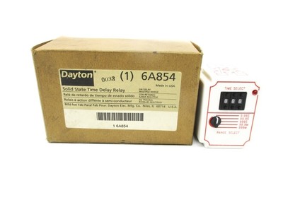 DAYTON 6A854 120/240VAC 10A .05SEC-999MIN NSMP