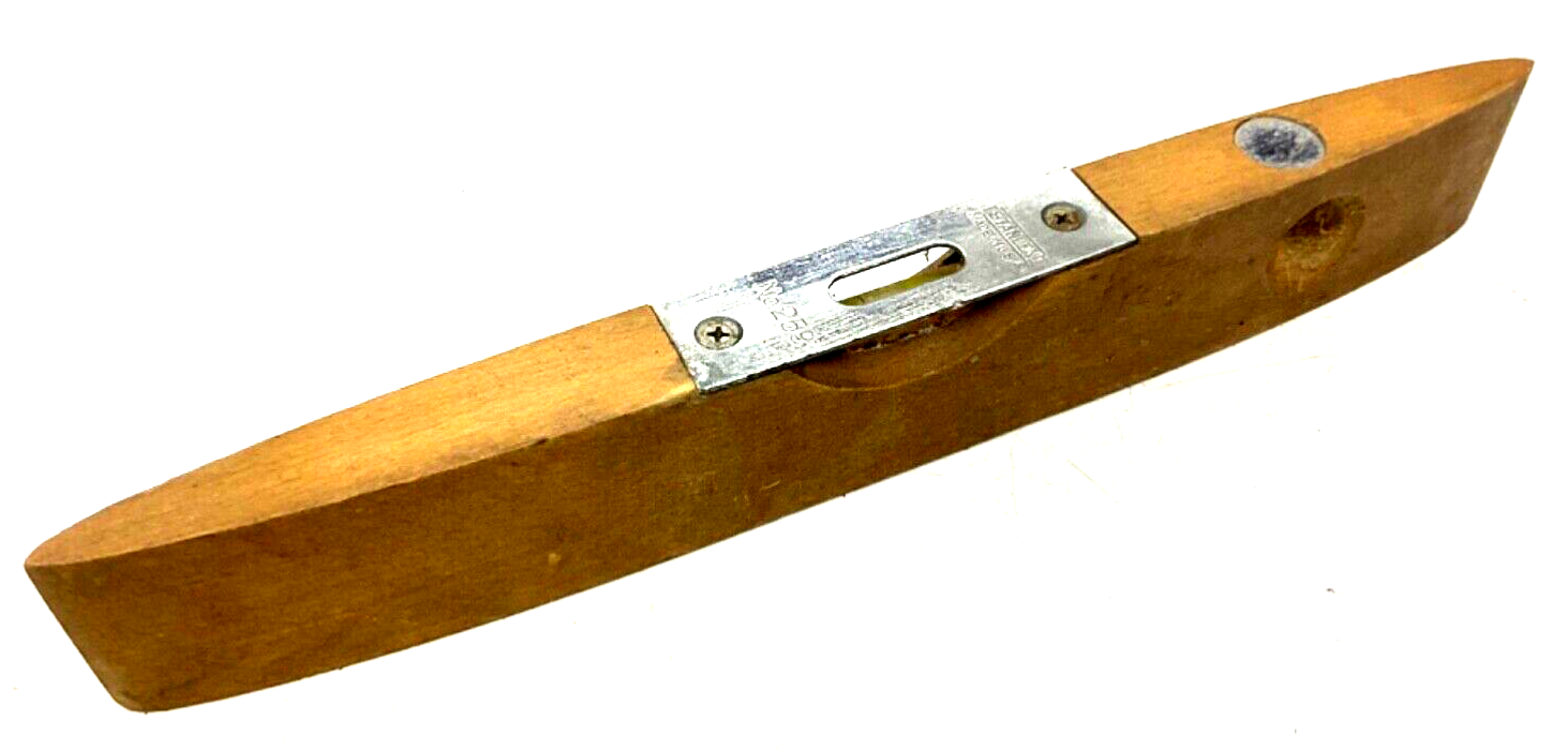 VINTAGE STANLEY TOOLS 9” WOOD TORPEDO LEVEL, No. 259, USA | eBay