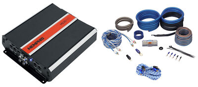 Memphis Audio MJP800.4 800w RMS 4 Channel Mojo Pro Car Amplifier+Amp Wire Kit