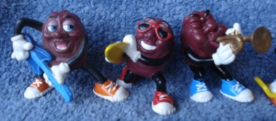 1988 HARDEES 2ND ED. PROMOTION 6 PIECE SET CALIFORNIA RAISINS- MINT