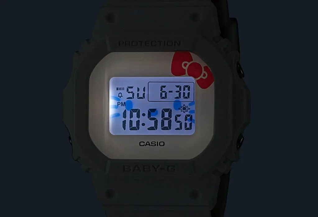 Pre-owned Casio Hello Kitty Sanrio  Baby-g 50th Anniversary Watch Japan Limited Gift