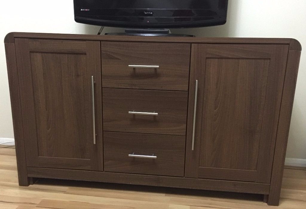 3 Drawer Sideboard or TV Stand in Walnut Colour from Argos