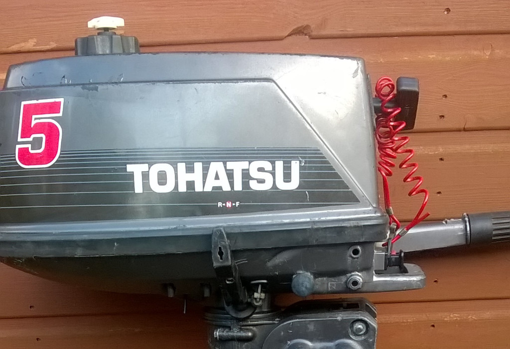 Tohatsu 5 HP Outboard 2 Stroke Short Shaft 18" Transom M5B 5HP 1996 ...