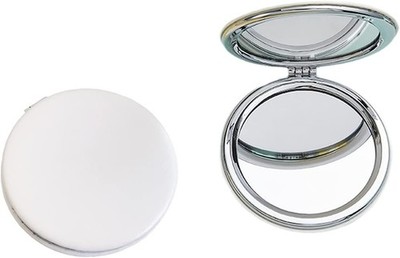 Zcooooool Makeup Mirror, 6.7 cm Round Folding Mirror, Professional Double-Sided