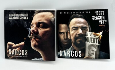 NARCOS SEASON 2 & SEASON 3 FYC DVDs - SEE PHOTOS - RARE PROMO SCREENERS