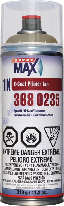 SprayMax 3680232, Olive Green 1K E-Coat Primer Aerosol Spray Can