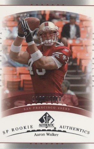 2003 SP Authentic Aaron Walker #203