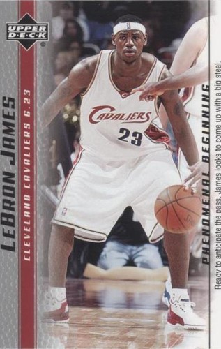 2003-04 UD Phenomenal Beginning Gold RC Lebron James #19 Lakers 82