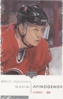 2002-03 Upper Deck Artistic Impressions - Maxim Afinogenov #9