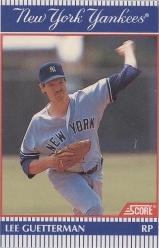 1990 Score NatWest Banks New York Yankees - Lee Guetterman #17