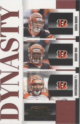 2007 Donruss Threads Carson Palmer Chad Johnson T.J. Houshmandzadeh #D-1
