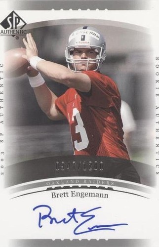 2003 SP Authentic Brett Engemann #218
