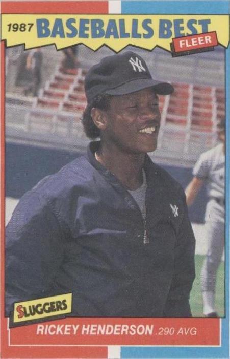 Fleer Baseball's Best Sluggers vs. Pitchers 1987 - Rickey Henderson #18