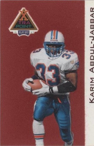 1997 Playoff First & Ten Karim Abdul-Jabbar #XP-7