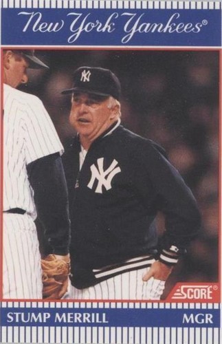 1990 Score NatWest Banks New York Yankees - Stump Merrill #1