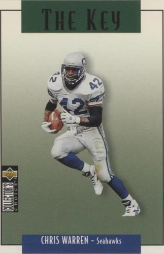 1995 Upper Deck Collector's Choice Update Chris Warren #U88
