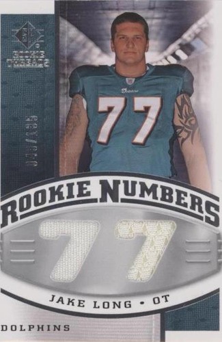 2008 SP Rookie Threads Jake Long #RN-JL