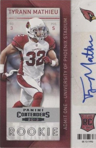 2013 Panini Contenders Tyrann Mathieu #189