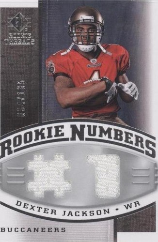 2008 SP Rookie Threads Dexter Jackson #RN-DX