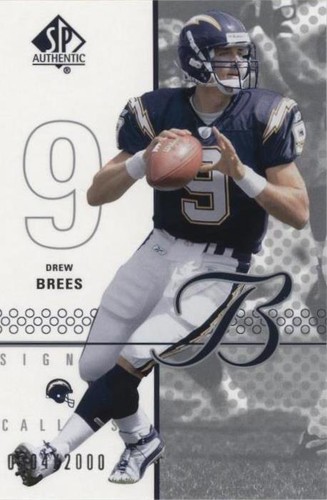 2002 SP Authentic Drew Brees #101