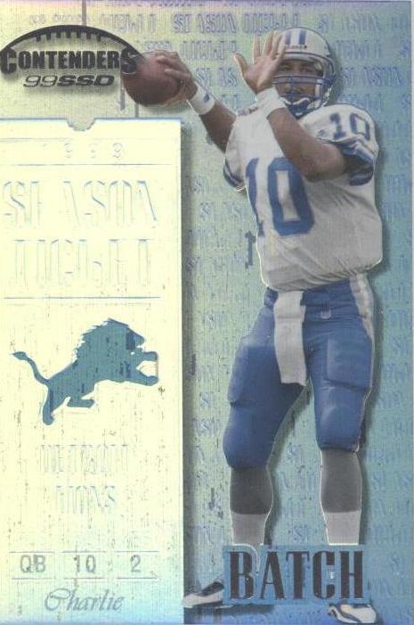 1999 Playoff Contenders SSD Charlie Batch #23