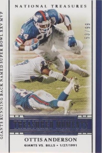 2020 Panini National Treasures Ottis Anderson #TM-OA